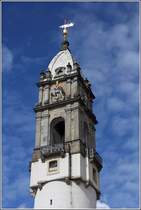 Bautzen. Der Ende des 15. Jahrhunderts errichtete Reichenturm hat einen barocken Aufsatz. 22.06.2016