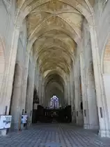 Laon, Mittelschiff der Abteikirche St. Martin (09.07.2016)