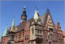 Breslau. Die Formensprache des Rathauses ist f�r mich pers�nlich etwas �berladen. 23.06.2016