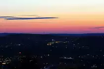 09.07.2016 Stuttgart in der Abenddmmerung mit Blick auf den Pragsattel