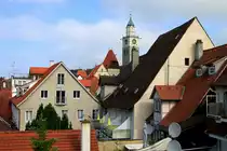 Blick zum Turm des M�nsters von �berlingen, aufgenommen am 06.06.16