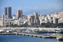 SANTA CRUZ DE TENERIFE (Provincia de Santa Cruz de Tenerife), 29.03.2016, Blick vom Schiff auf die Plaza de Espaa
