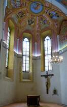 Ljubljana, der Chorraum der Burgkapelle St.Georg, Juni 2016