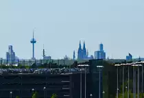 Skyline von K�ln, Blick vom Flughafen K�ln/Bonn - 05.05.2016