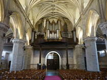 Montreuil-sur-Mer, Orgelempore in der St. Saulve Kirche (14.05.2016)