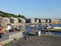 Blick von der Oper in Oslo auf Neubauten der st�ndig wachsenden Stadt am 04. Juli 2016.