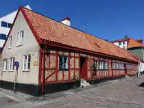 Ystad, Fachwerkhaus in der Lilla Strand Gatan Stra�e (11.06.2016)