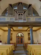 N�ssj�, Orgel von 1958 in der Stadtkirche, erbaut von O. Hammarberg (12.06.2016)