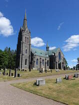 Svsj, neugotische Kirche, erbaut von 1890 bis 1891 durch Architekt Gustaf Petterson (12.06.2016)