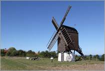 In Melsted ist eine Bockwindmhle zu bewundern. 27.08.2016