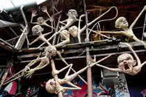 Kunstwerk im �ffentlichen Raum im alternativen Kulturzentrum Metelkova Mesto in Ljubljana. Aufnahme: 1. August 2016.