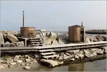 In Tejn steht direkt am Hafen eine Sauna. 24.08.2016 