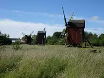 M�hlen von St�rlinge, 7 Stubbenm�hlen in einer Reihe (13.06.2016)