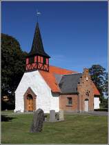 Die Hasle kirke wurde um 1460 erbaut. 24.08.2016