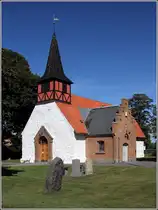 Die Hasle kirke wurde um 1460 erbaut. 24.08.2016