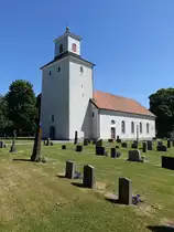 Norra M�ckleby, Ev. Kirche, erbaut von 1824 bis 1832 (13.06.2016)