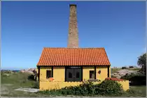 Allinge. Diese ehemalige R�ucherei wurde in eine Galerie umgewandelt. 27.08.2016