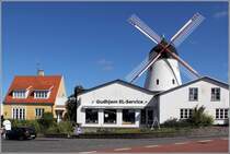 Die Hollanderwindmhle in Gudhjem (Bornholm). 26.08.2016