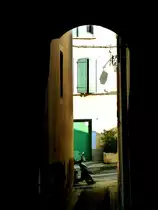 Enge Gassen im Zentrum von Pignan (D�partement de l'H�rault). 09.09.2016