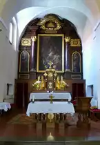 Skofja Loka, der Hauptaltar in der Kapuzinerkirche, Juni 2016