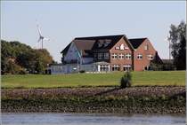 Bremen. Das Gasthaus  Weser Utkiek in Seehausen . 07.09.2016