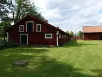 Sala, V�sby kungsgard, K�nigshof von K�nig Magnus Ladulas von 1275 bis 1290, heute Museum mit gro�er Waffensammlung (15.06.2016)