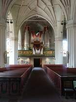 Stora Tuna, Orgelempore der Ev. Kirche (16.06.2016)