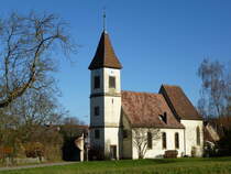 Dattingen, die Kirche St.Jakobus von Sden gesehen, Nov.2015