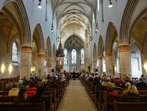 Markgrningen, Innenraum der St. Bartholomus Kirche (10.04.2016)