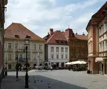 Ljubljana, Blick vom Oberen Platz (Gornji trg) zum Alten Platz (Stari trg), Juni 2016