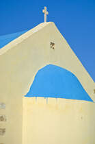 Die Kirche von Platanias auf Kreta. Aufnahme: 21. Oktober 2016.