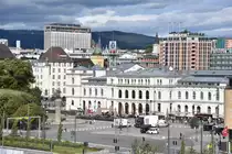 OSLO (Fylke Oslo), 06.09.2016, Blick auf die zur Fremeile umgewandelte Osthalle des Hauptbahnhofs