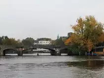 Streekbr�cke am 24. Oktober 2016 gesehen bei einer Rundfahrt auf  der Alster.