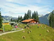 M�rren, Bergrestaurant Winteregg, an der Haltestelle  Winteregg  der M�rrenbahn, zwischen M�rren und Gr�tschalp - 22.09.2011