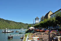 Rheinuferpromenade in Boppard mit Fhranleger - 23.08.2016