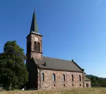 Steinen im S�dschwarzwald, im Ortsteil Hofen steht die evangelische Kirche, im neugotischen Stil erbaut 1890, Sept.2016