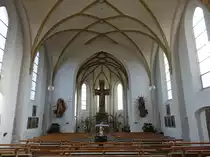 Aufhausen, neugotischer Innenraum der St. Michael Kirche (21.11.2016)