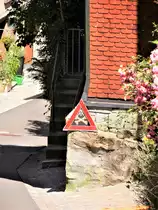 Trogen, gef�hrliche Strassenecke, Oberdorf - 18.07.2014