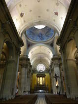 Annecy, Innenraum der Collegiale Notre Dame, erbaut von 1846 bis 1851 (17.09.2016)