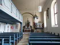 Grfensteinberg, Innenraum der Ev. St. Martin Kirche (26.05.2016)