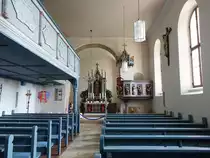 Grfensteinberg, Innenraum der Ev. St. Martin Kirche (26.05.2016)