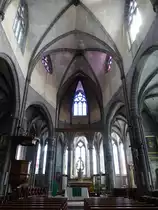 Ennezat, gotischer Chor der Kollegiatskirche mit Fresken aus dem 15. Jahrhundert (20.09.2016)