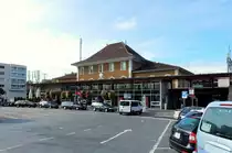 Morges, Place de la Gare, Bahnhofsgebude - 10.10.2014