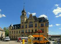 Das Rathaus von Bad Lausick.
Aufgenommen im Juli 2016.