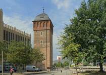 Der rote Turm in Chemnitz.
Aufgenommen im September 2016.