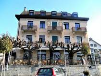 Lutry, Das Hotel Le Rivage liegt unweit von Lausanne in Lutry am Genfersee. - 14.03.2013