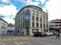 Einsiedeln, Hauptstrasse 22. Wohn- und Geschftshaus  Central . Fertigstellung 2013-2014. Bauherr Unger & Treina AG - 20.09.2015