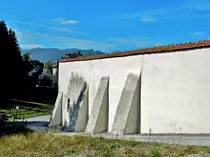 Benediktinerkloster Einsiedeln, Sttzmauer - 02.10.2015