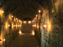 Benediktinerkloster Einsiedeln, die  kleine alte Krypta unterhalb des Altars - 19.02.2009