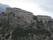 Aussois, Redoute Marie-Thrse der Barrire de l'Esseillon, erbaut Anfang des 19. 
Jahrhunderts um Savoyen zu verteidigen, heute Bar und Museum (24.09.2016)